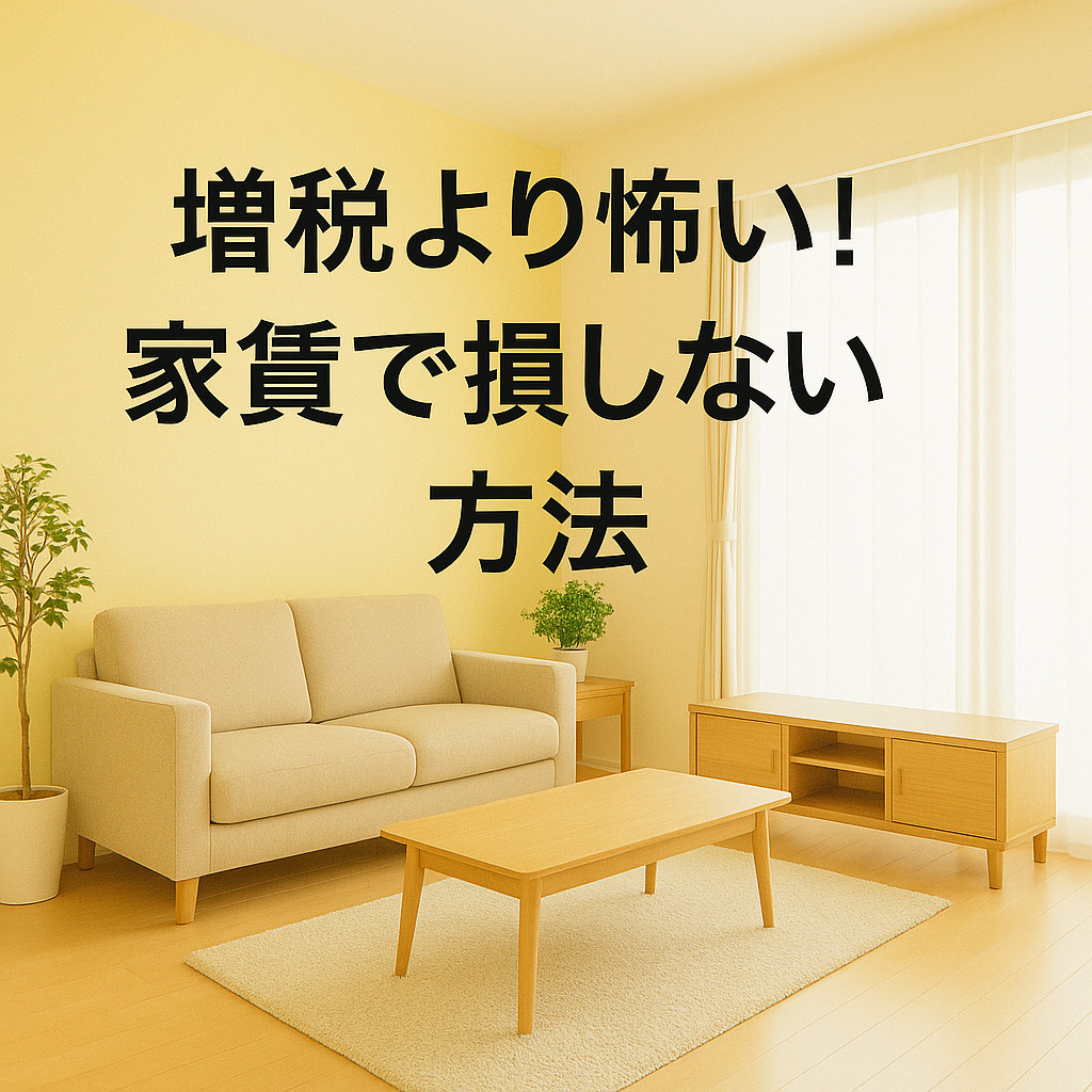  増税より怖い!? 家賃で損しないための選び方～名古屋 My賃貸～の画像