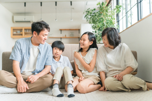 子どもと一緒に楽しむ！リビング中心の暮らし方の画像