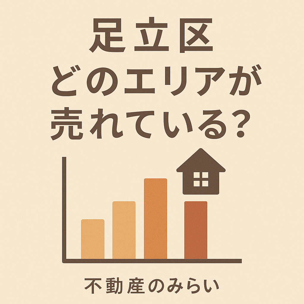 足立区の不動産売却動向を示す分析グラフィック｜不動産のみらい