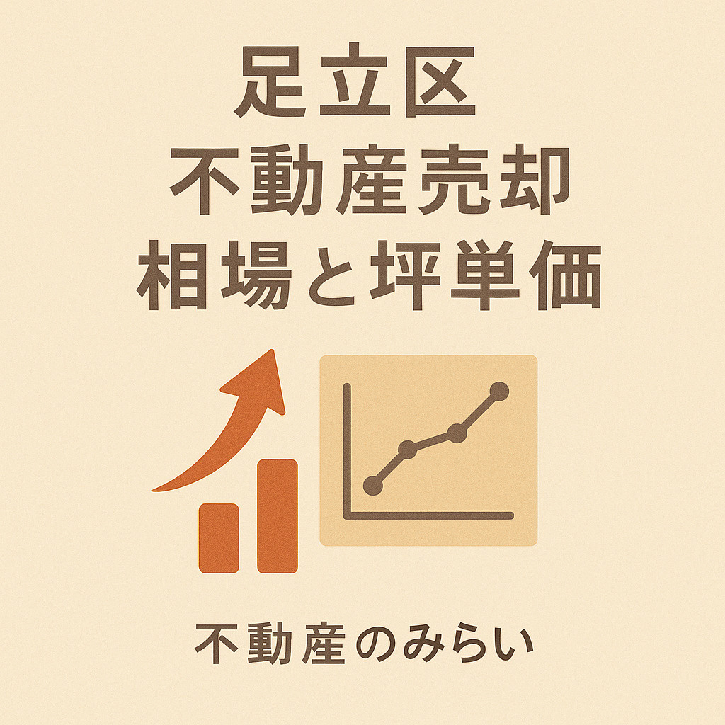 足立区の不動産売却相場と坪単価分析｜不動産のみらい
