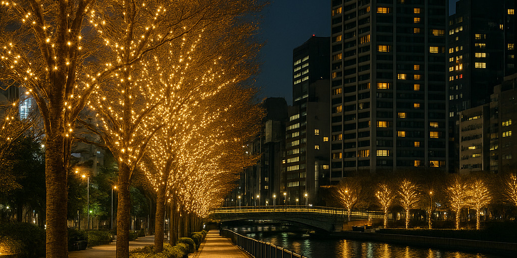 冬の中央区さんぽ｜きらめく夜を楽しむイルミネーション特集の画像