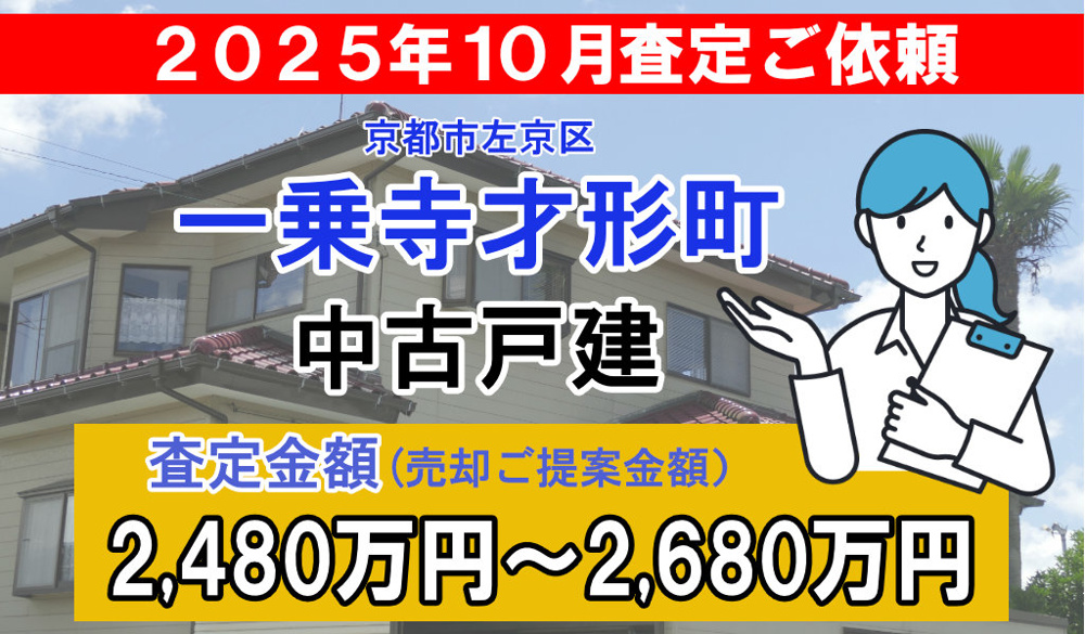 一乗寺才形町の売却査定ご依頼をいただきました！の画像