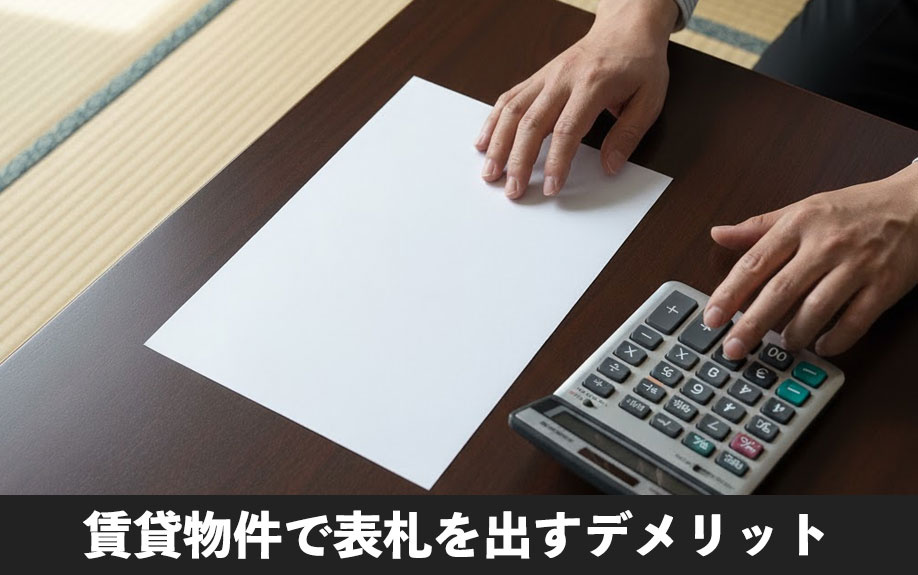 賃貸物件で表札を出すデメリット