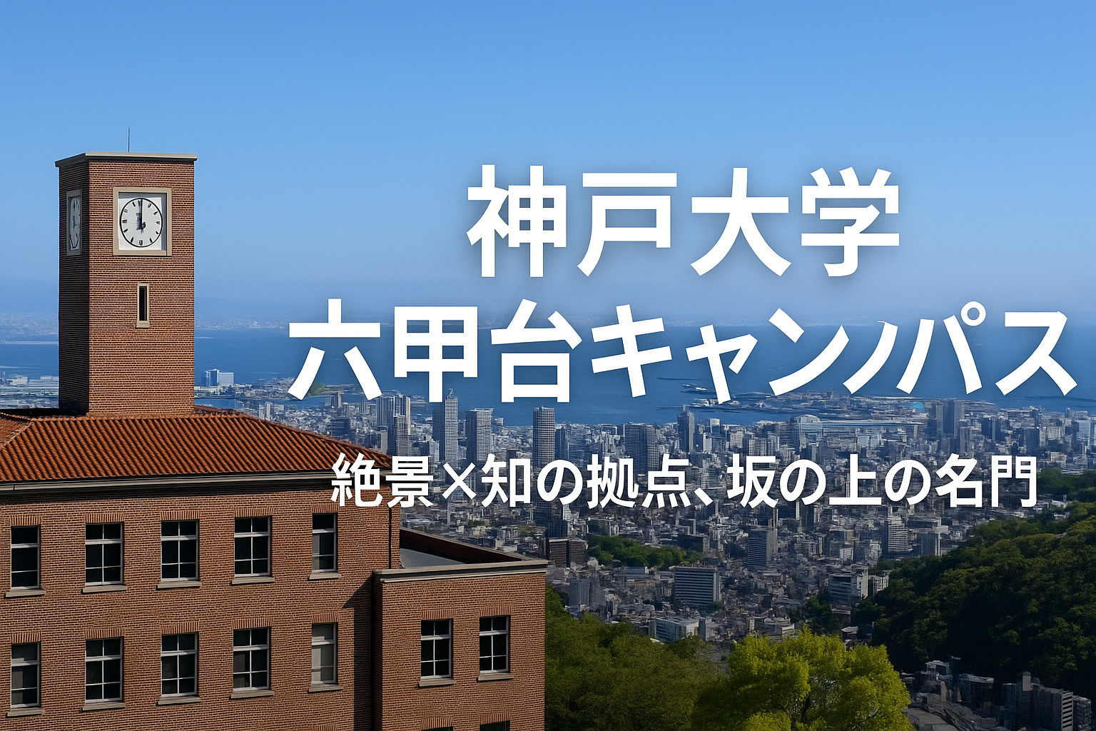 六甲山のふもとに広がる「知の丘」 ─ 神戸大学 六甲台キャンパスとはの画像
