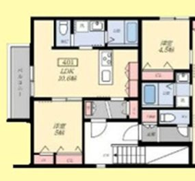 【メゾンイセモトＮｏ．１】2LDK間取り