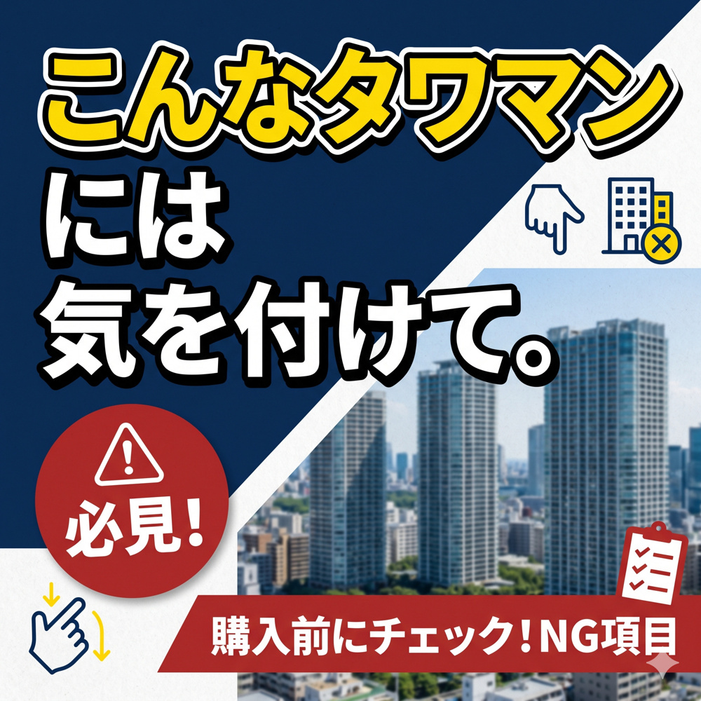 こんなタワマンには気を付けて。の画像