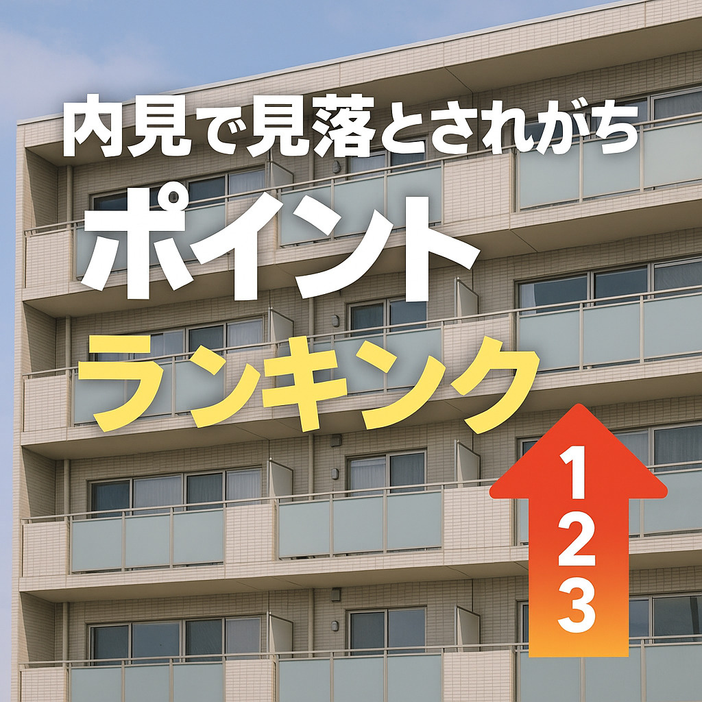  内見で“見落とされがち”な場所ランキング｜後悔度順ベスト5の画像