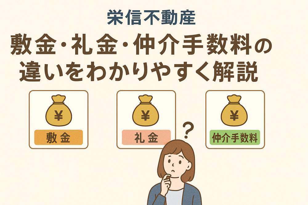 敷金・礼金・仲介手数料の違いをわかりやすく解説（初心者向け）の画像