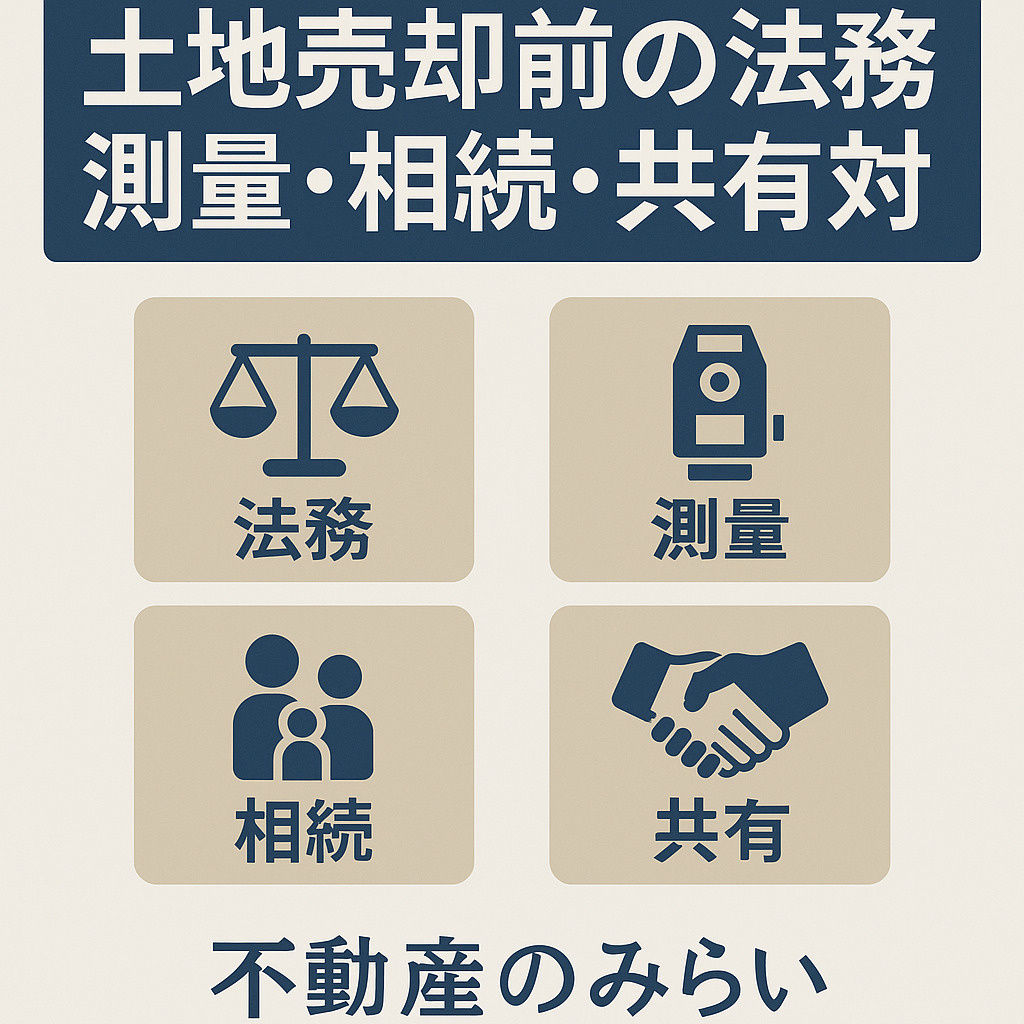 土地売却前の法務・測量・相続・共有対応｜不動産のみらい