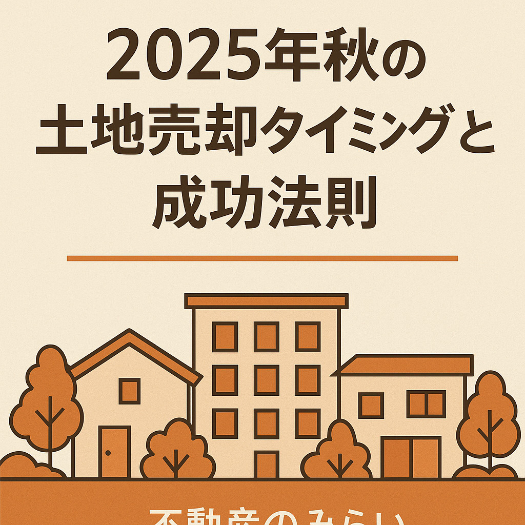 2025年秋の土地売却タイミングと成功法則｜不動産のみらい