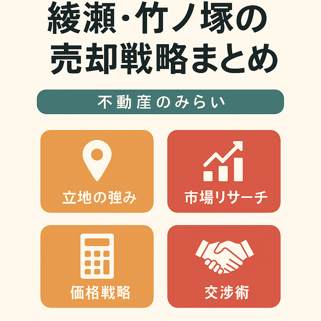竹の塚・西新井・綾瀬・舎人の売却戦略まとめ｜不動産のみらい