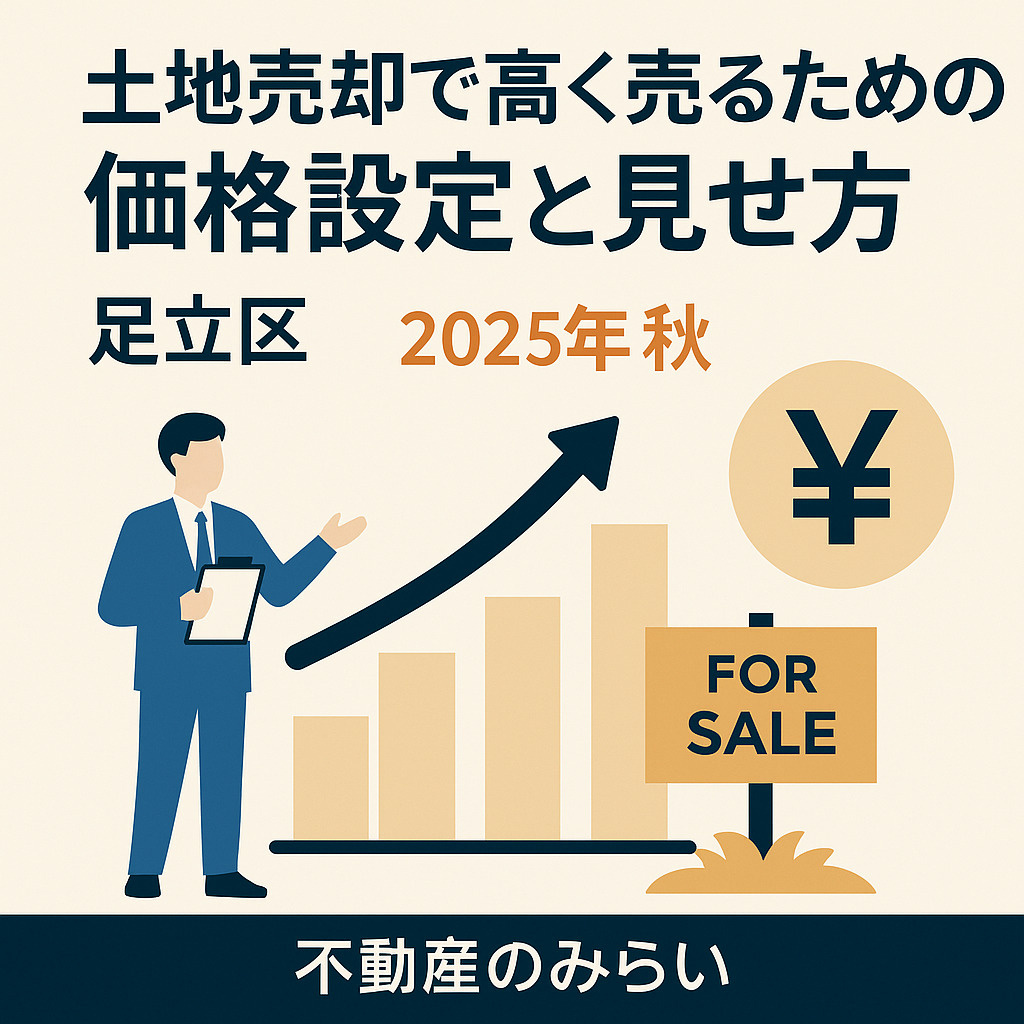 足立区土地売却の価格設定と初動戦略｜不動産のみらい