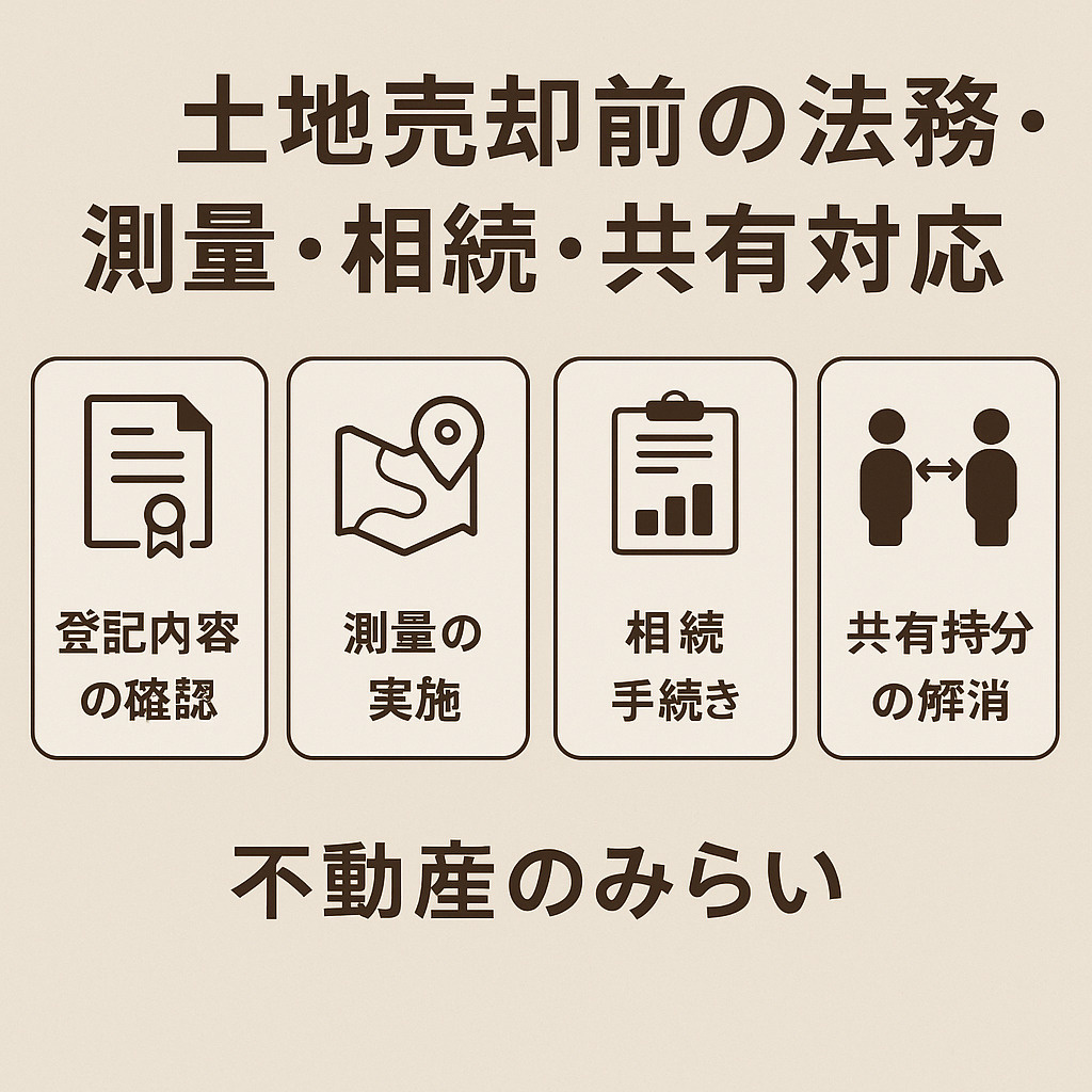 足立区土地売却前の法務・測量・相続・共有対応｜不動産のみらい