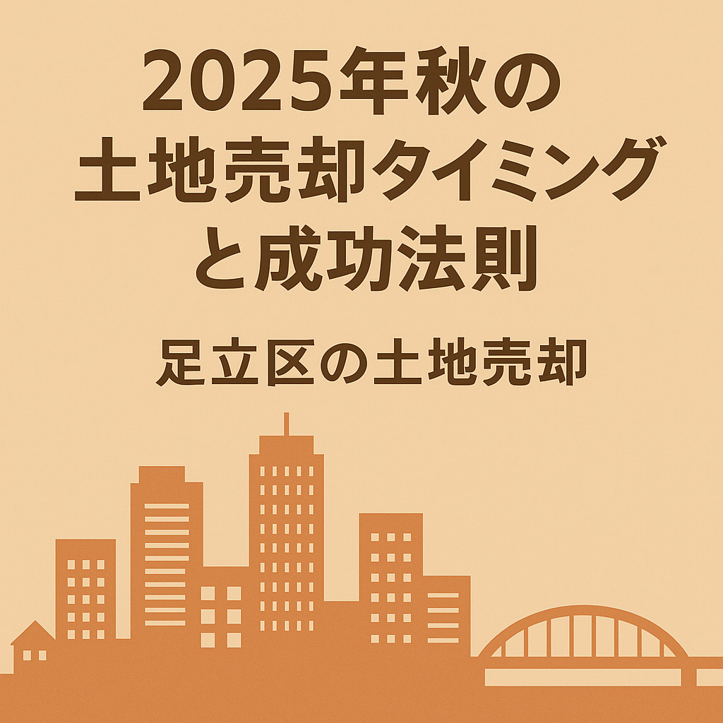 2025年秋の足立区土地売却タイミングと成功法則｜不動産のみらい