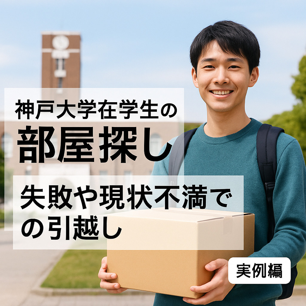 神戸大学在学生の部屋探し｜失敗や現状不満での引越し【実例編】の画像