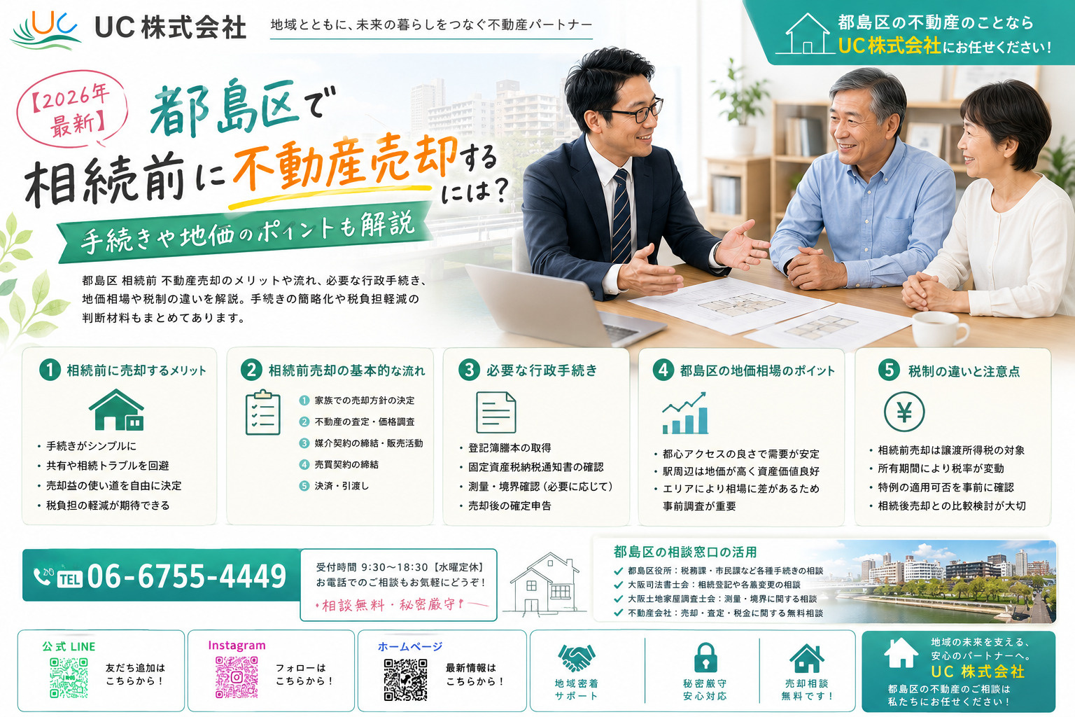 【2026年　最新】都島区で相続前に不動産売却するには？手続きや地価のポイントも解説の画像