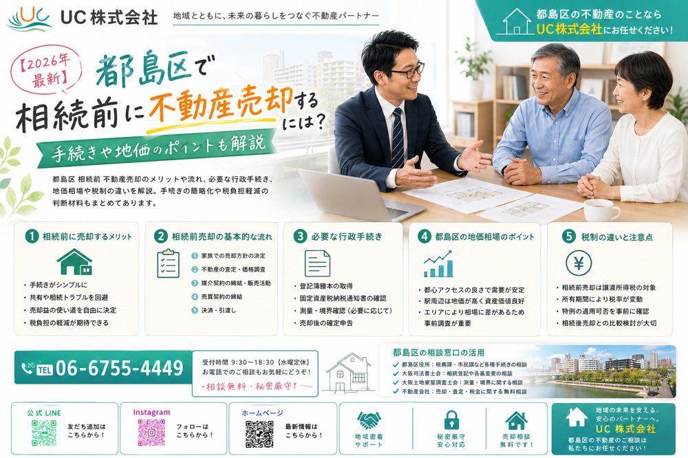 【2026年　最新】都島区で相続前に不動産売却するには？手続きや地価のポイントも解説の画像
