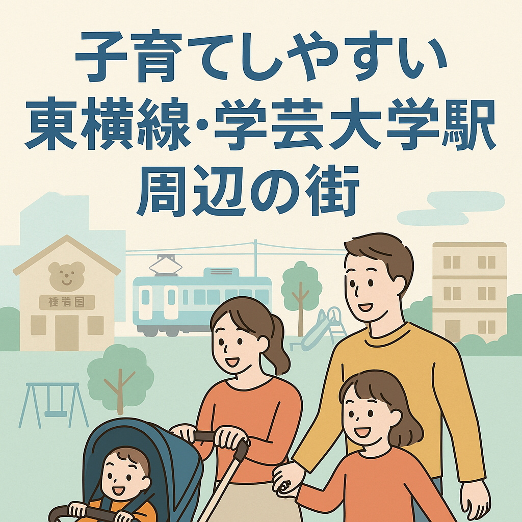 東横線沿線で学芸大学駅周辺の賃貸は子育てに向いている？保育園やベビーカー動線に配慮したおすすめエリアも紹介の画像
