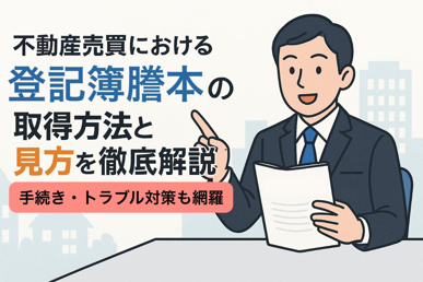 不動産売買における登記簿謄本の取得方法と見方を徹底解説！手続き・トラブル対策も網羅の画像