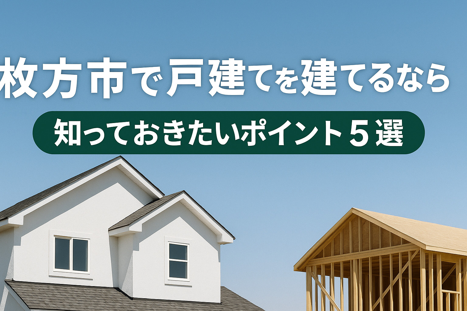 枚方市で家を建てる前に知るべきこと‼︎の画像