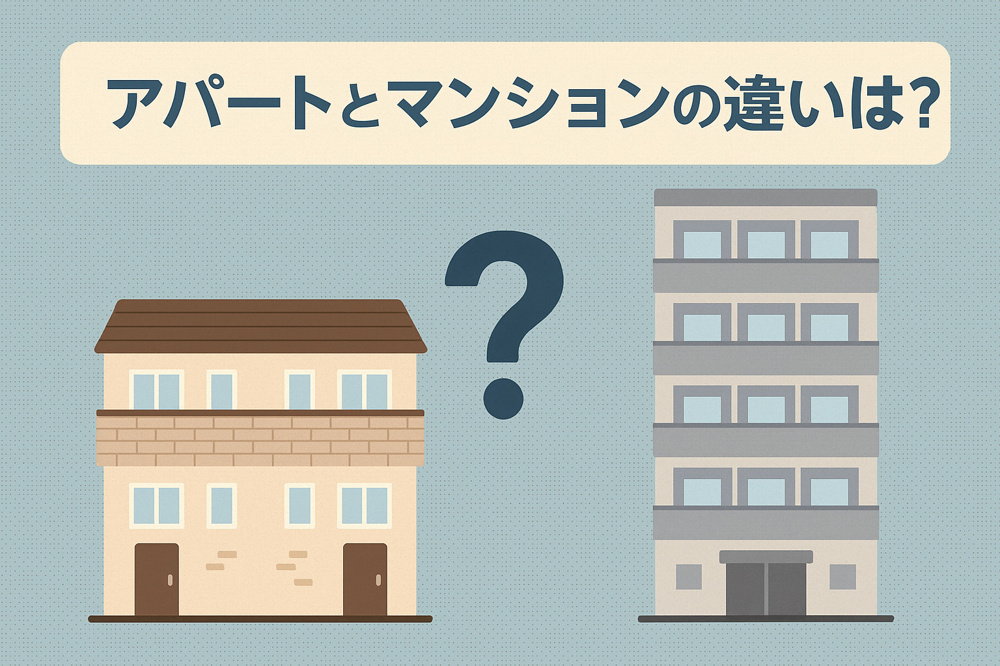 アパートとマンションの違いは？初心者でも分かるお部屋選びの基本の画像