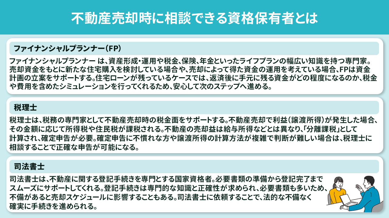 不動産売却時に相談できる資格保有者とは