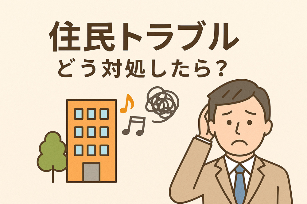 住民トラブルどう対処したら？の画像