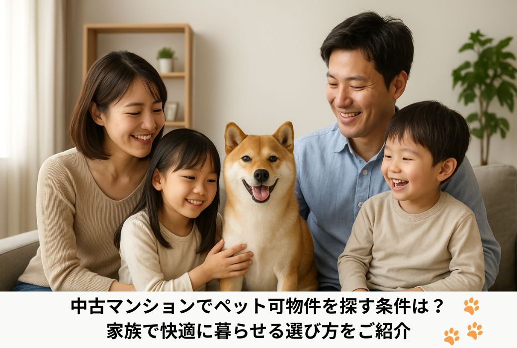 中古マンションでペット可物件を探す条件は?家族で快適に暮らせる選び方をご紹介の画像