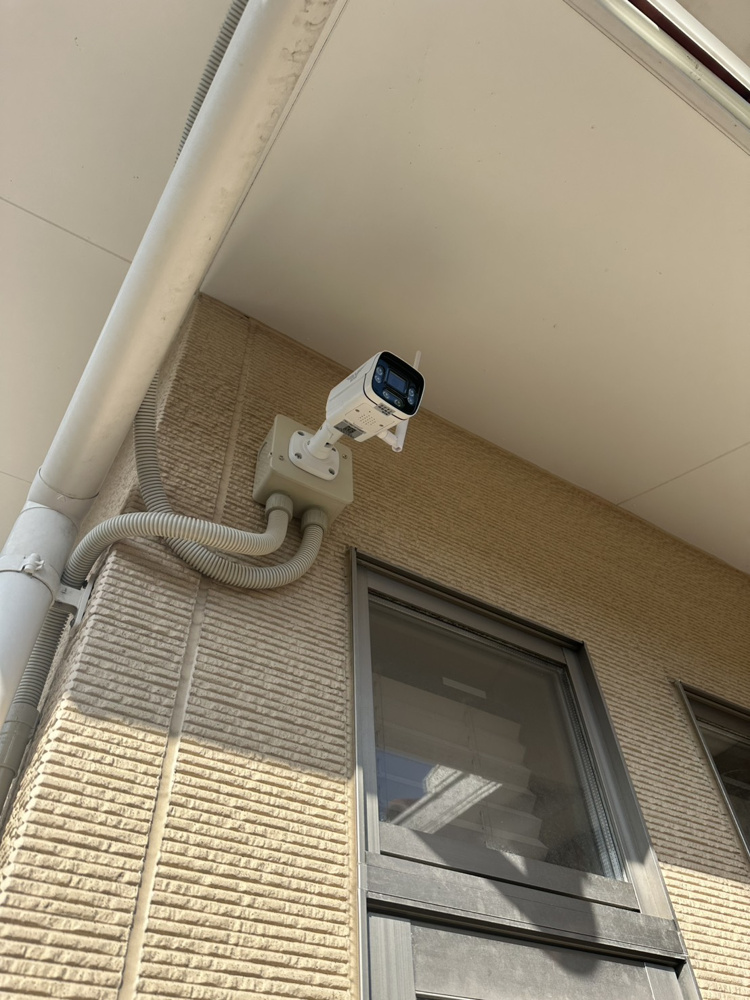 防犯カメラ設置の画像