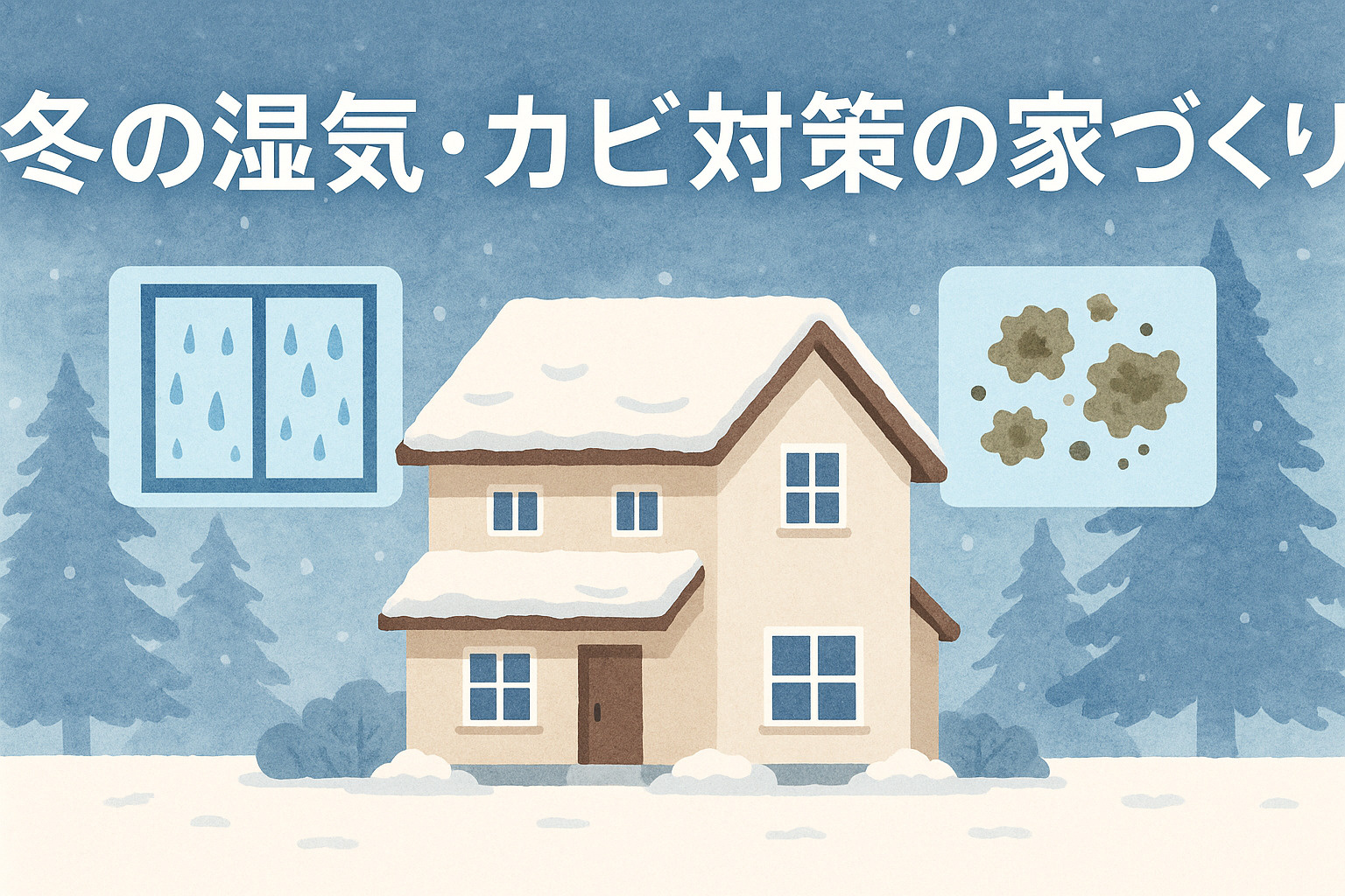 結露・カビ対策の家づくり“冬の湿気対策‼︎”の画像