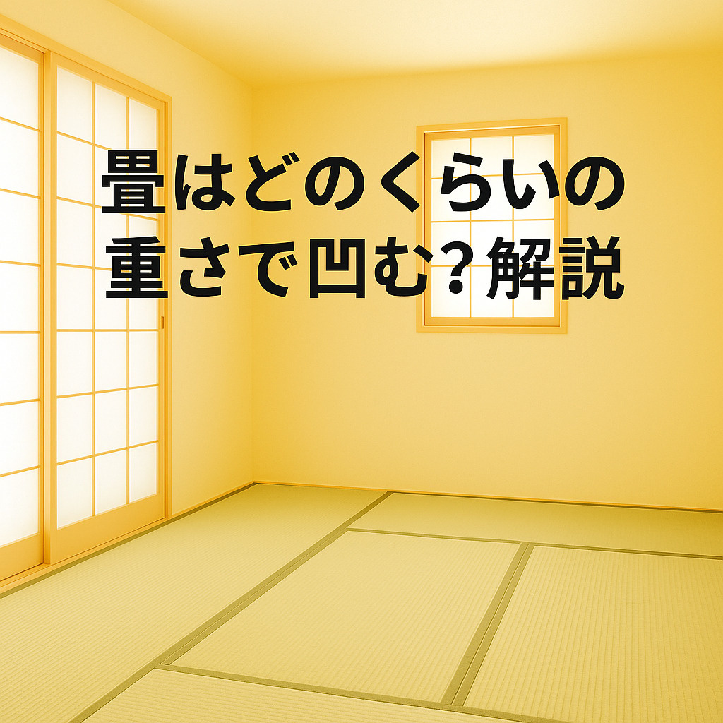 畳はどのくらいの重さで凹む？解説～名古屋 My賃貸～の画像