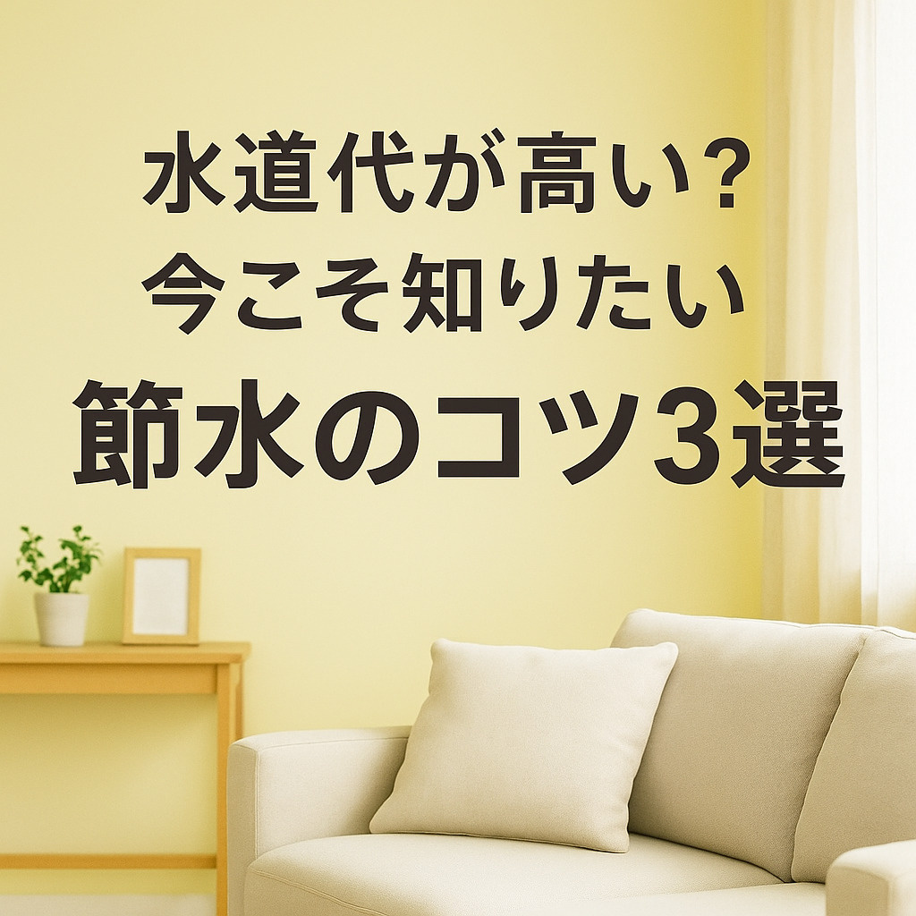 水道代が高い？今こそ知りたい節水のコツ3選～名古屋 My賃貸～の画像