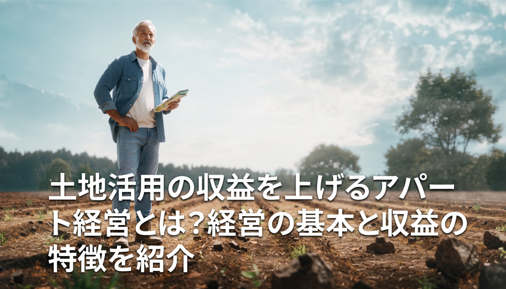 土地活用の収益を上げるアパート経営とは？経営の基本と収益の特徴を紹介の画像