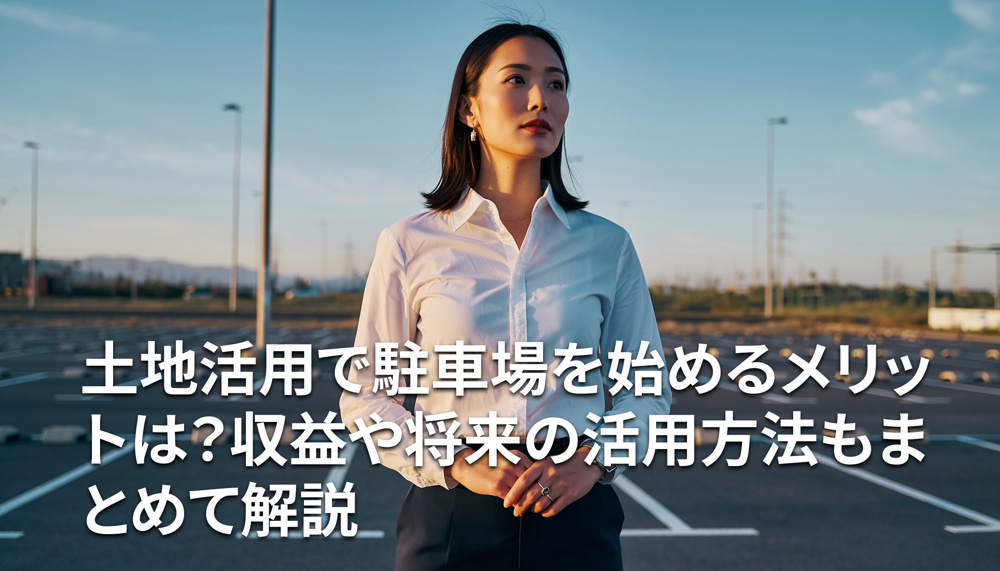 土地活用で駐車場を始めるメリットは？収益や将来の活用方法もまとめて解説の画像