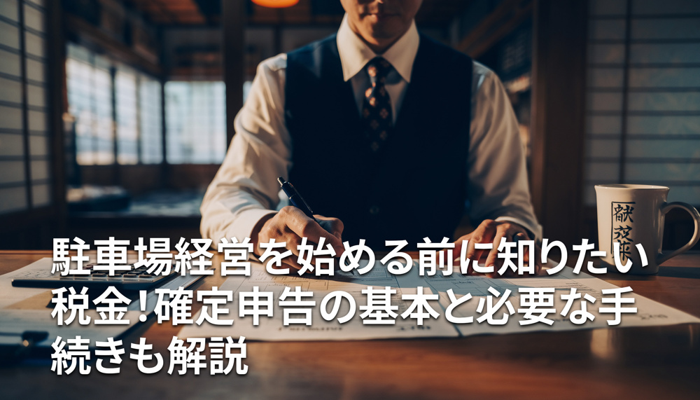 駐車場経営を始める前に知りたい税金！確定申告の基本と必要な手続きも解説の画像