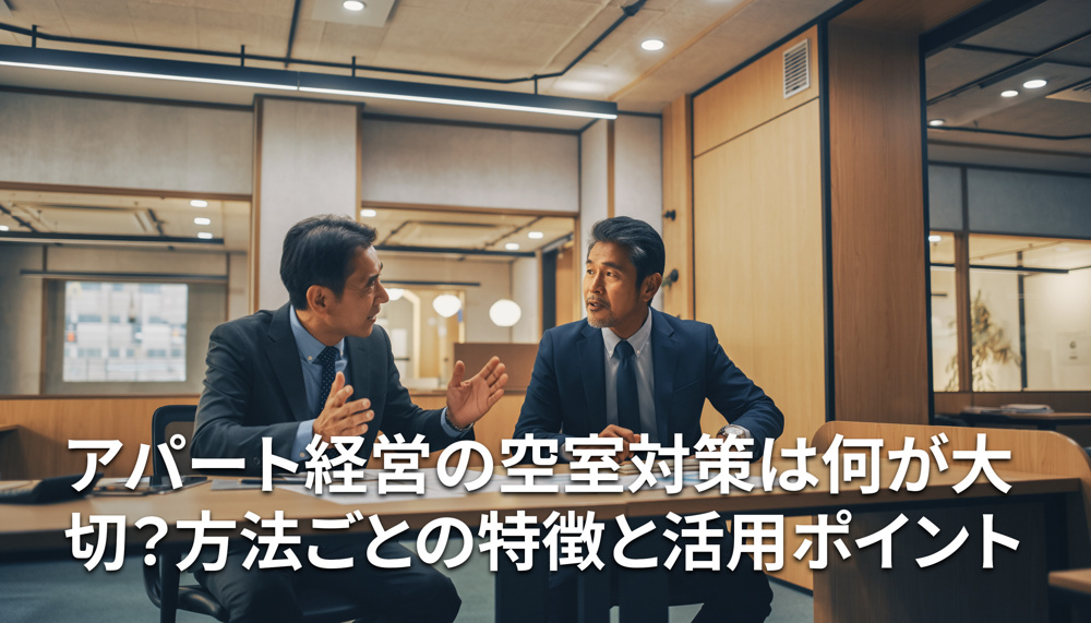 アパート経営の空室対策は何が大切？方法ごとの特徴と活用ポイントの画像