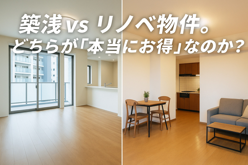  築浅 vs リノベ物件。どちらが“本当にお得”なのか？の画像