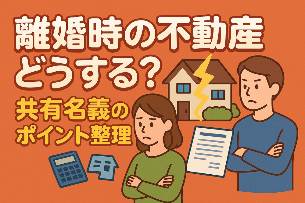離婚時の不動産どうする？共有名義・売却・買い替えのポイント整理の画像