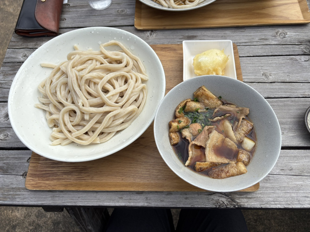 青空の下でうどん！の画像