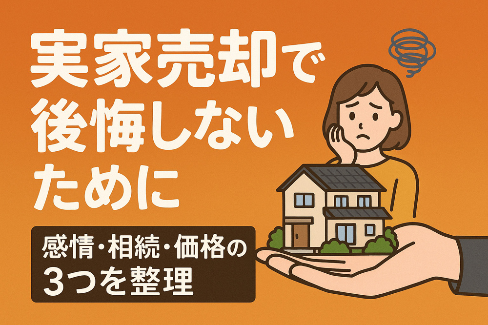 実家売却で後悔しないためのポイントの画像