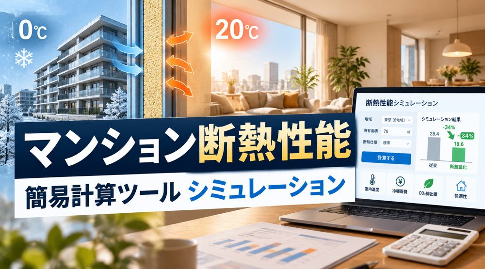 マンション断熱性能　簡易計算ツールの画像