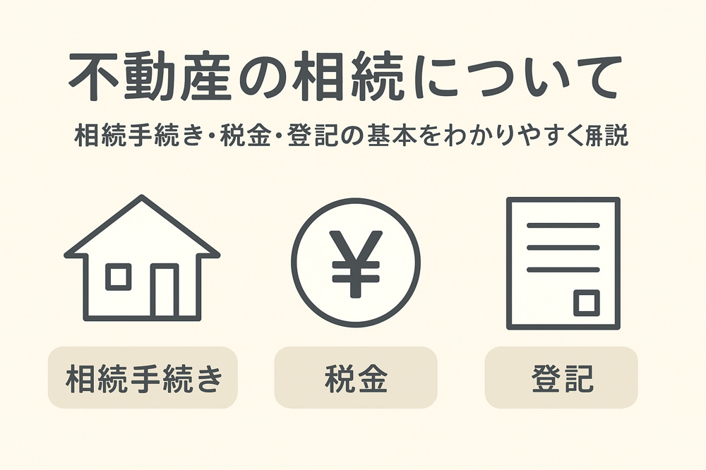 不動産の相続について ～相続手続き・税金・登記の基本をわかりやすく解説～の画像
