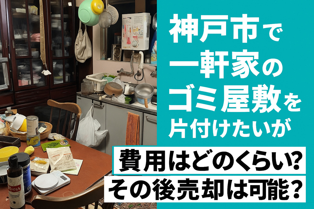 神戸市で一軒家のゴミ屋敷を片付けたい！費用はどのくらいかかる？その後売却は可能？の画像