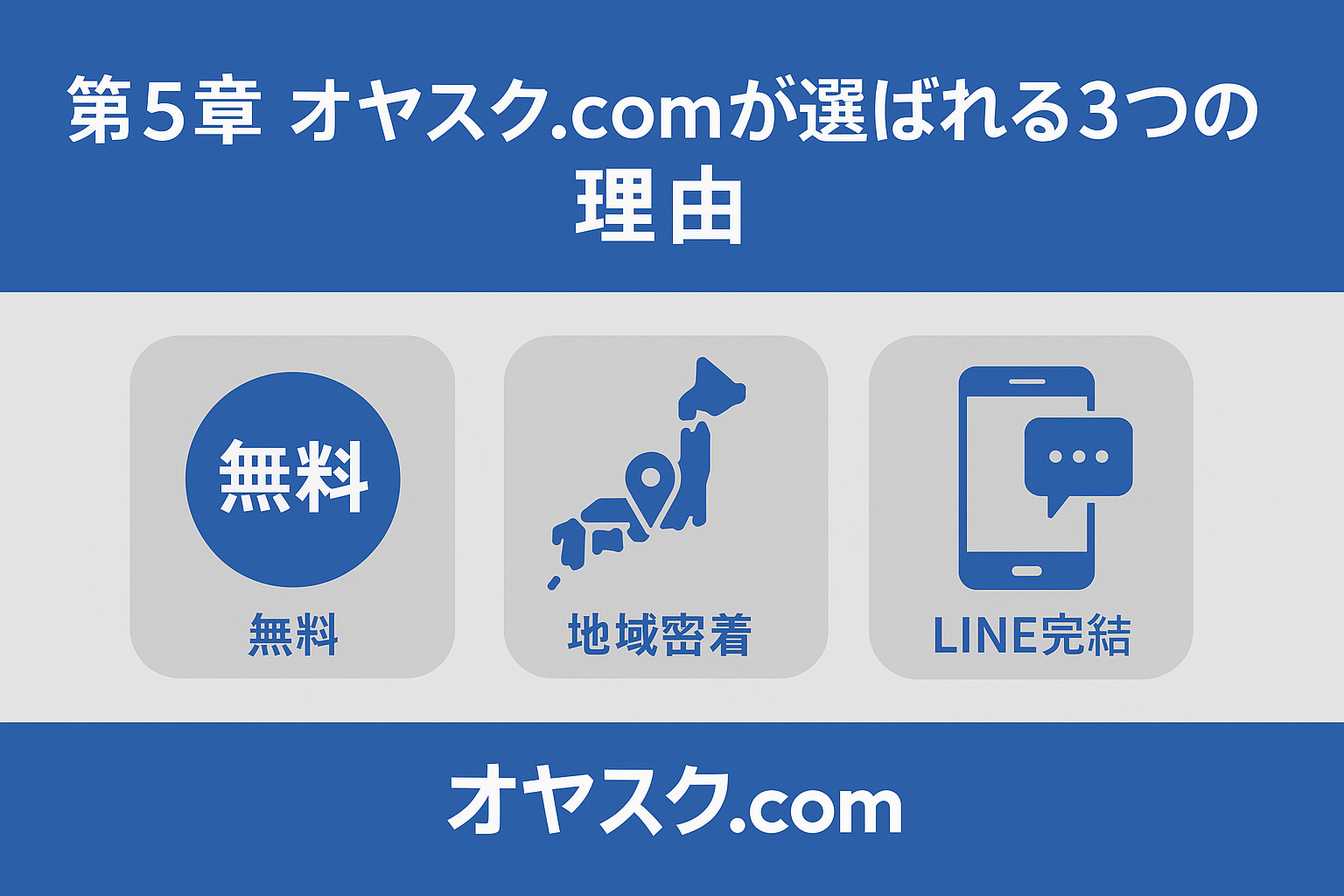 オヤスク.comが選ばれる3つの理由