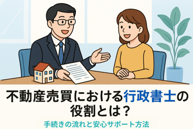不動産売買における行政書士の役割とは？手続きの流れと安心サポート方法の画像