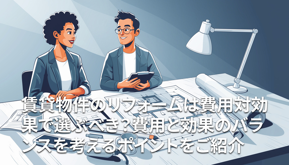 賃貸物件のリフォームは費用対効果で選ぶべき？費用と効果のバランスを考えるポイントをご紹介の画像