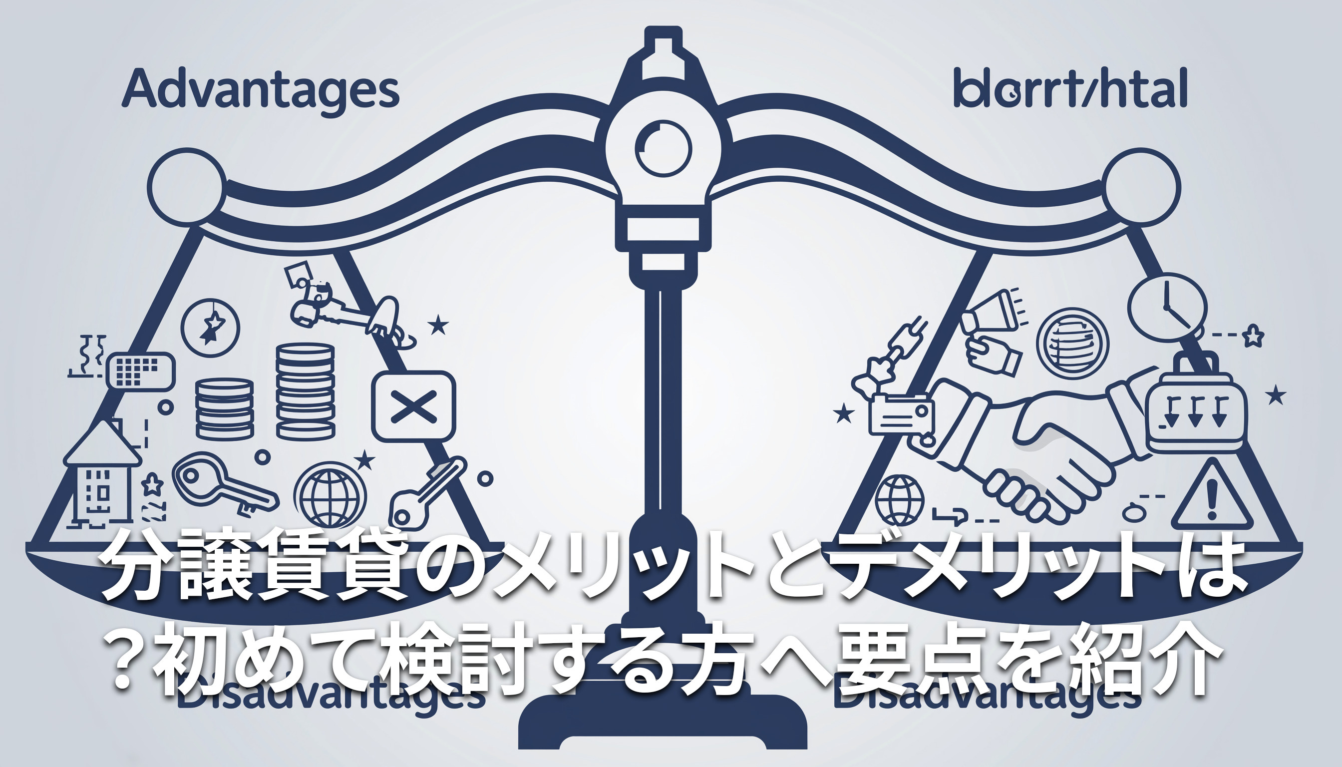 分譲賃貸のメリットとデメリットは？初めて検討する方へ要点を紹介の画像