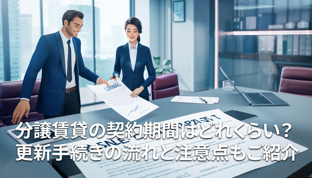 分譲賃貸の契約期間はどれくらい？更新手続きの流れと注意点もご紹介の画像