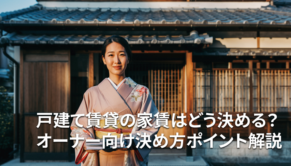 戸建て賃貸の家賃はどう決める？オーナー向け決め方ポイント解説の画像