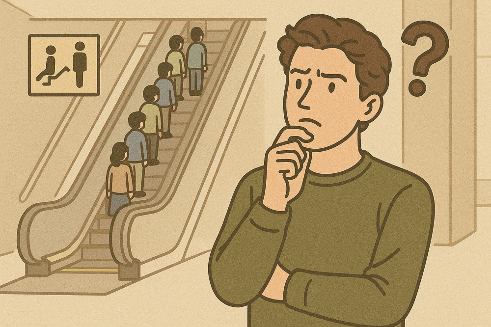 日本のエスカレーター 立つのは右？左？― 地域で異なる「歩く人のためのマナー」の画像